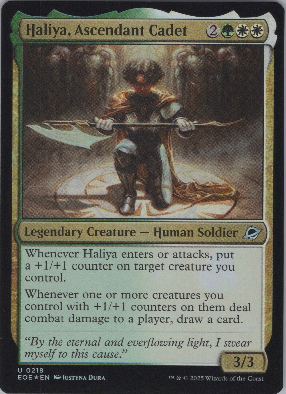 Haliya, Ascendant Cadet