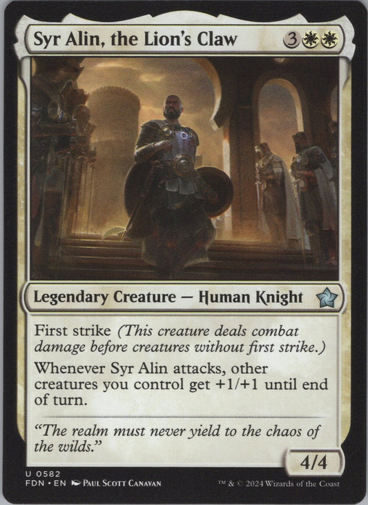 Syr Alin, the Lion's Claw