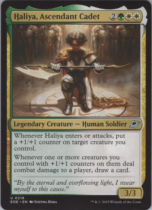 Haliya, Ascendant Cadet