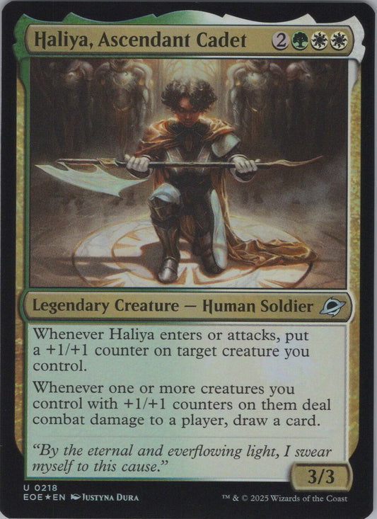 Haliya, Ascendant Cadet