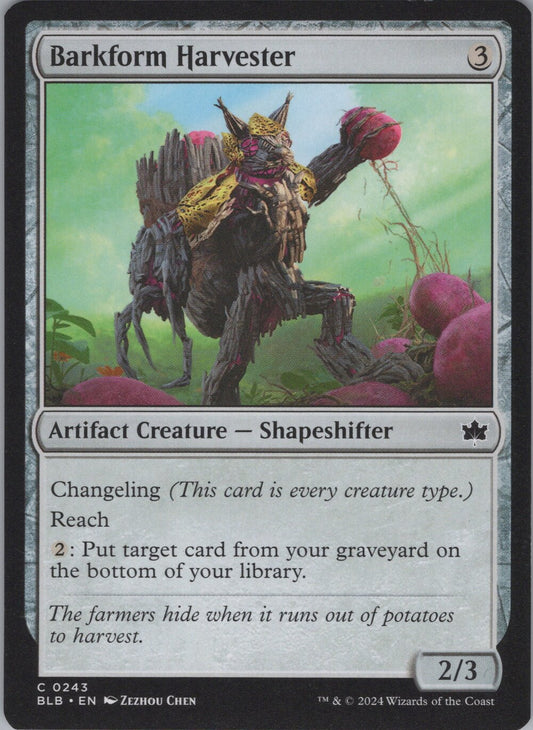 Barkform Harvester